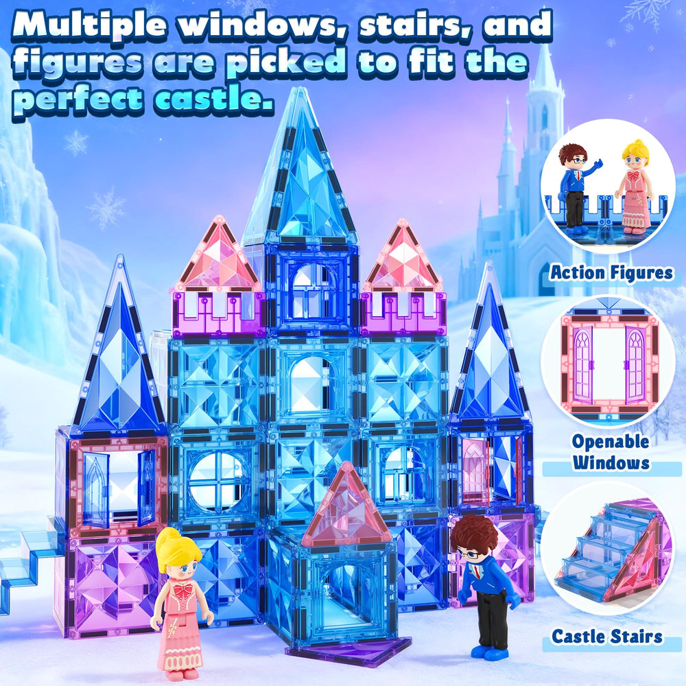 Soyee Magnetic Tiles Two Dolls included for roleplay adventures