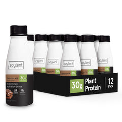 Soylent complete protein shake chocolate ready-to-drink bottle for a quick meal replacement