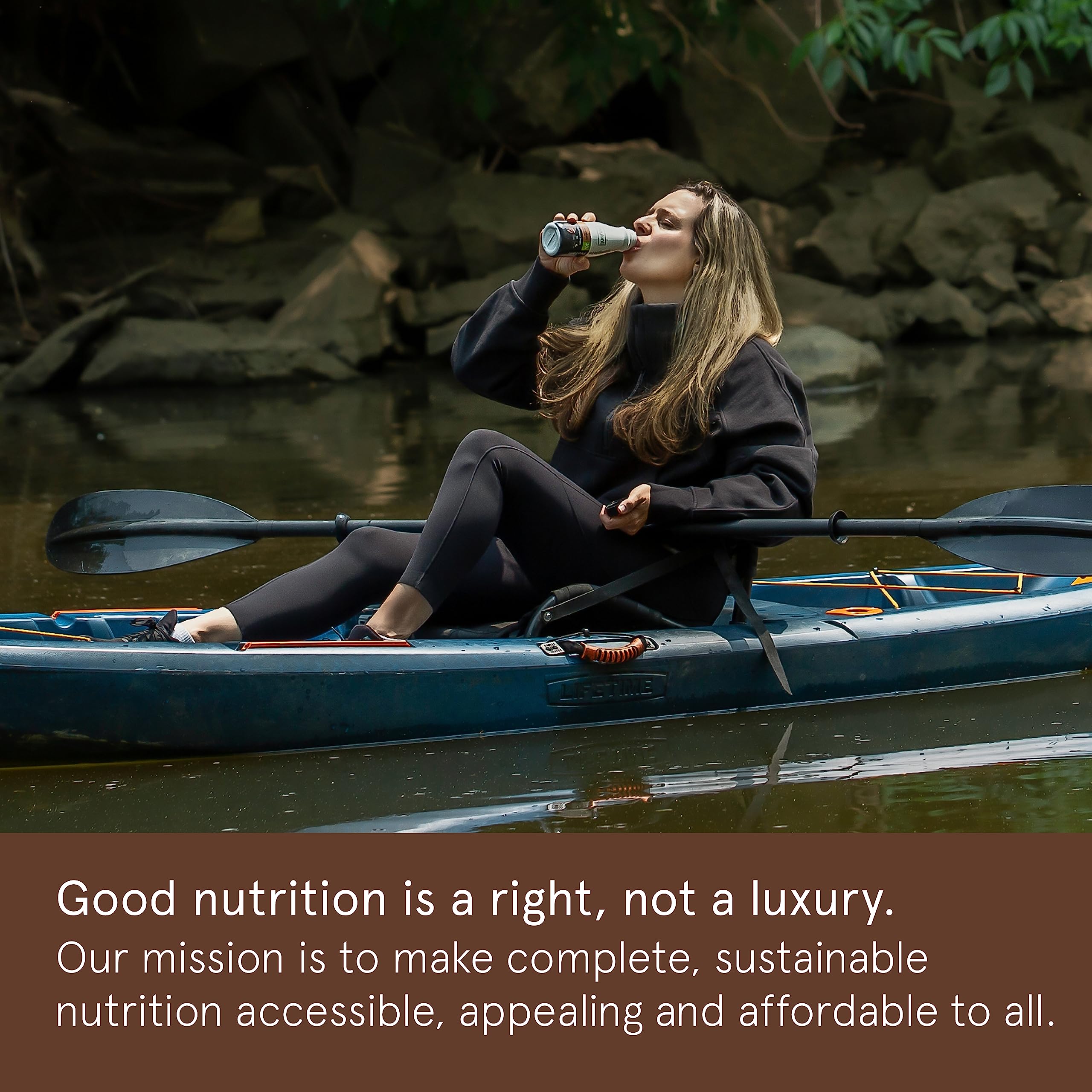 Soylent complete protein shake label highlighting 30g protein and 0g sugar