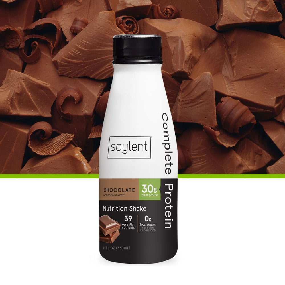 Soylent dairy-free vegan shake bottle ready for everyday nutrition