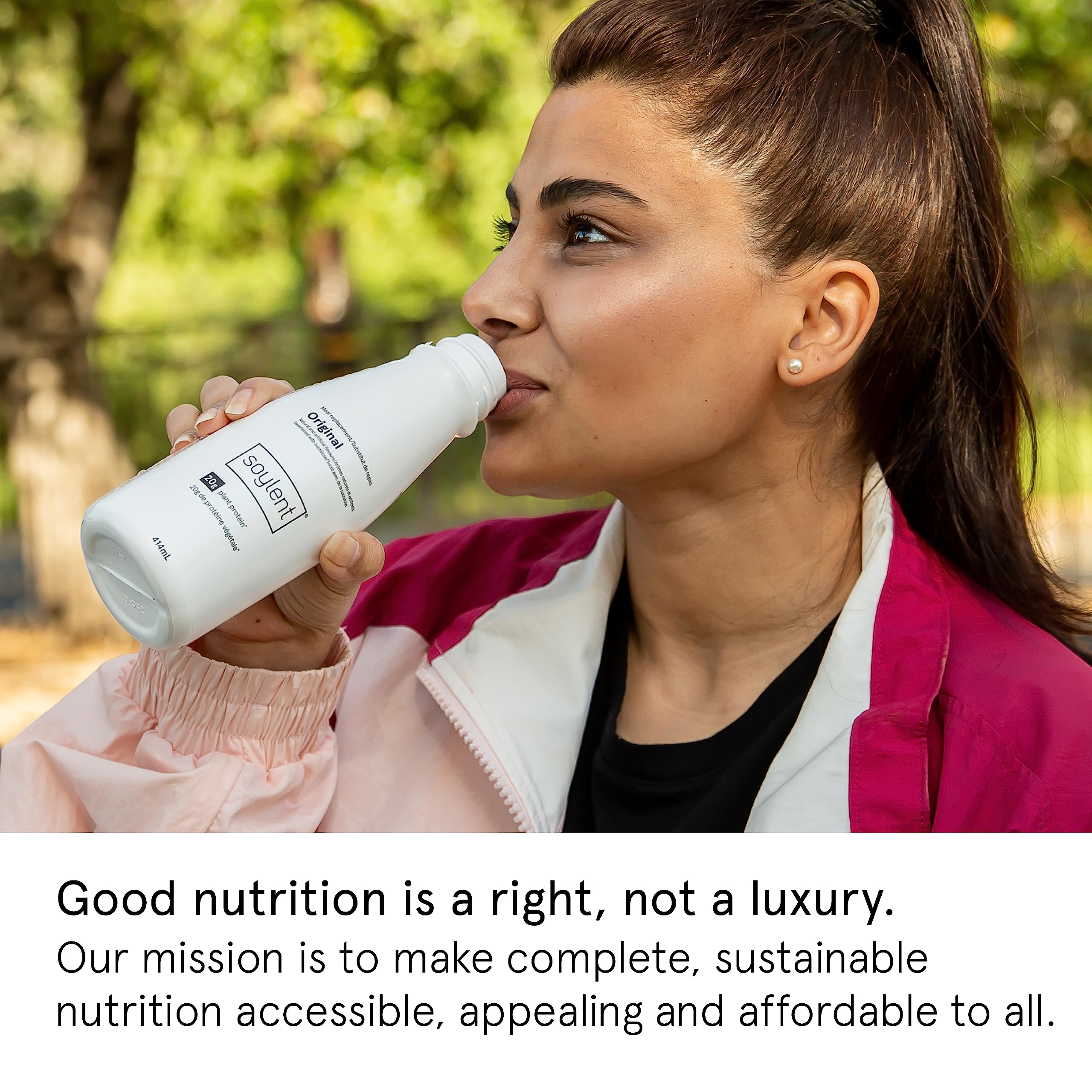 Soylent Original multipack display on shelf for convenient purchase.