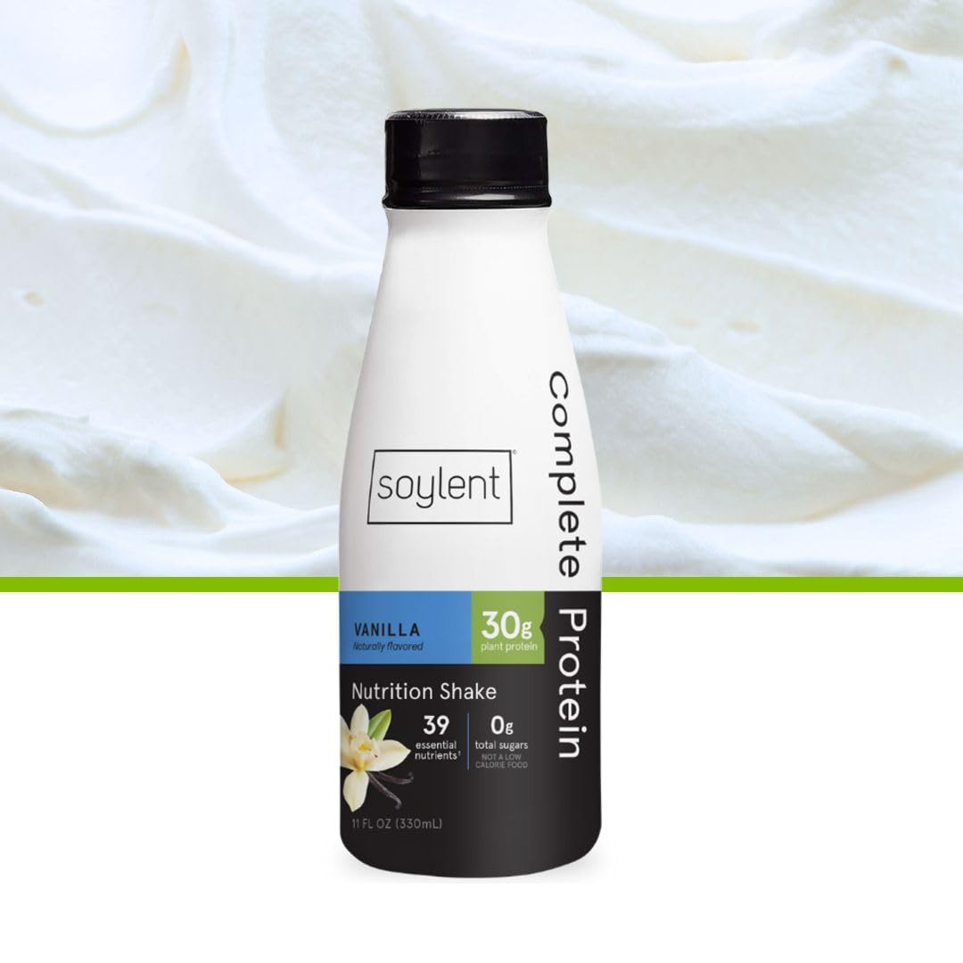 Ingredients panel of Soylent Vanilla Complete Protein