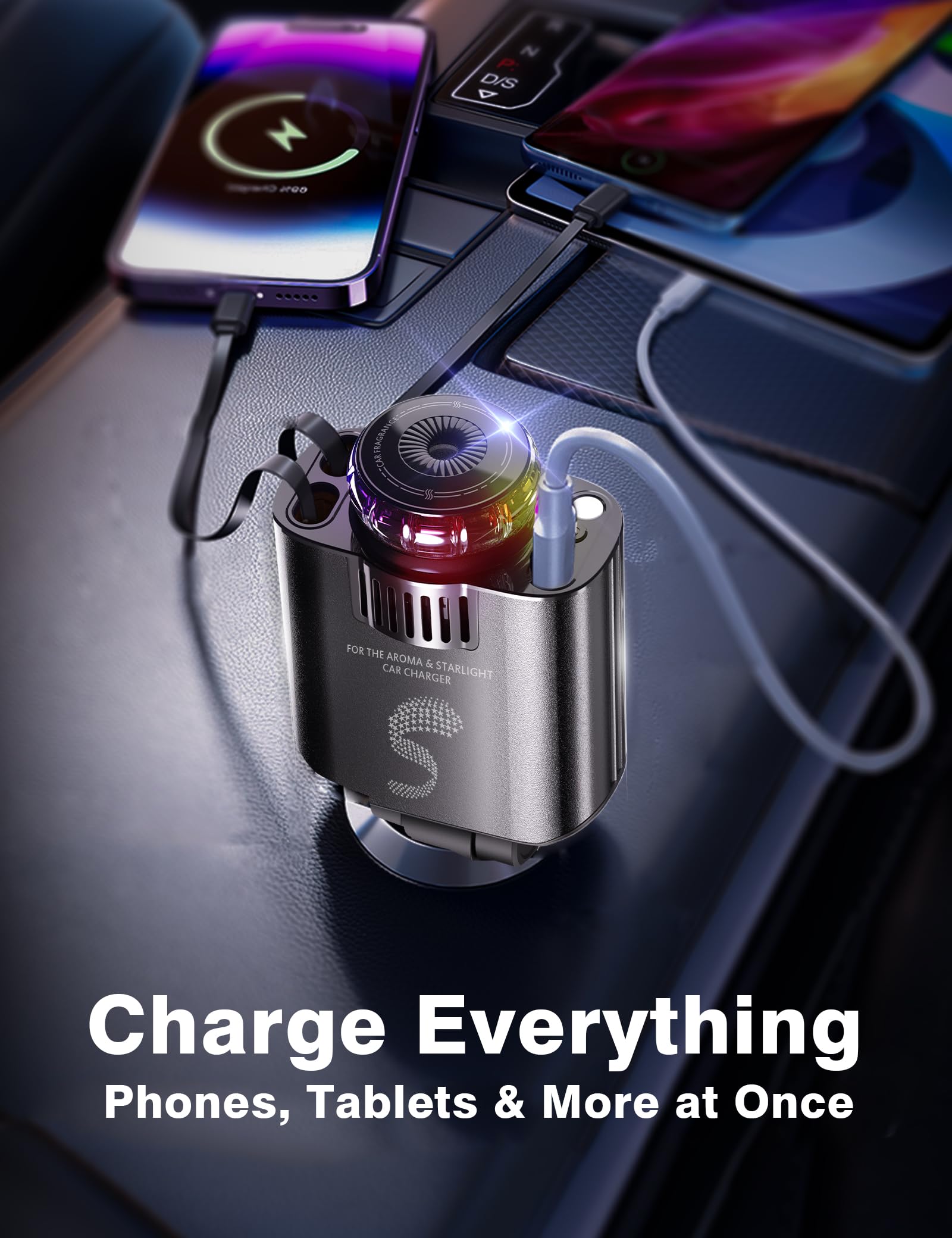 Sozun 30W PD Type-C fast charging port in action for rapid power