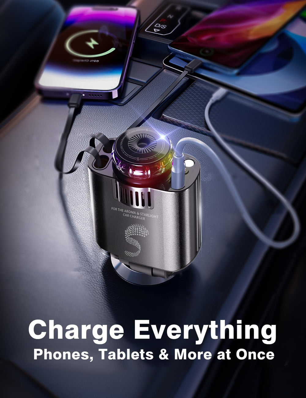 Sozun 30W PD Type-C fast charging port in action for rapid power