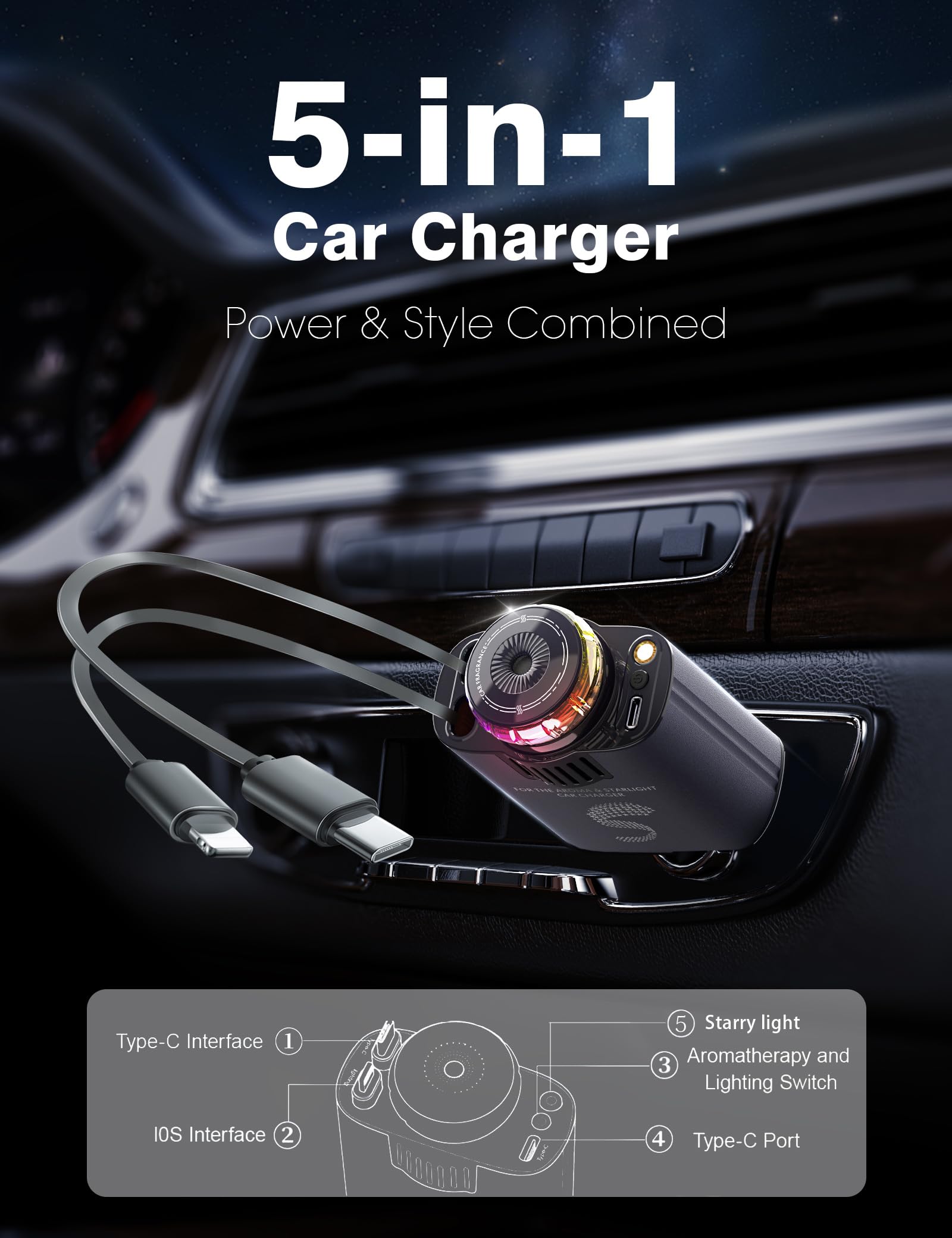 Sozun red starlight ambient light enhances night driving ambiance