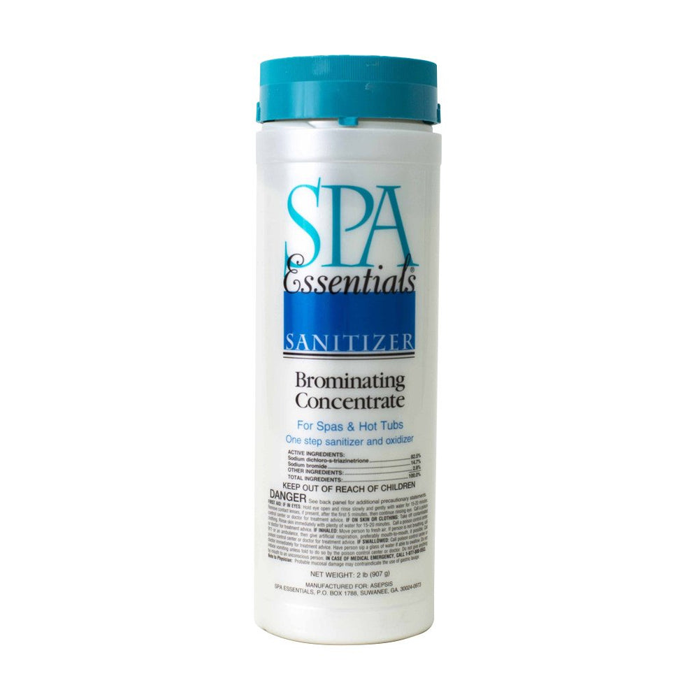 Spa Essentials brominating concentrate granules for spas provide quick sanitization
