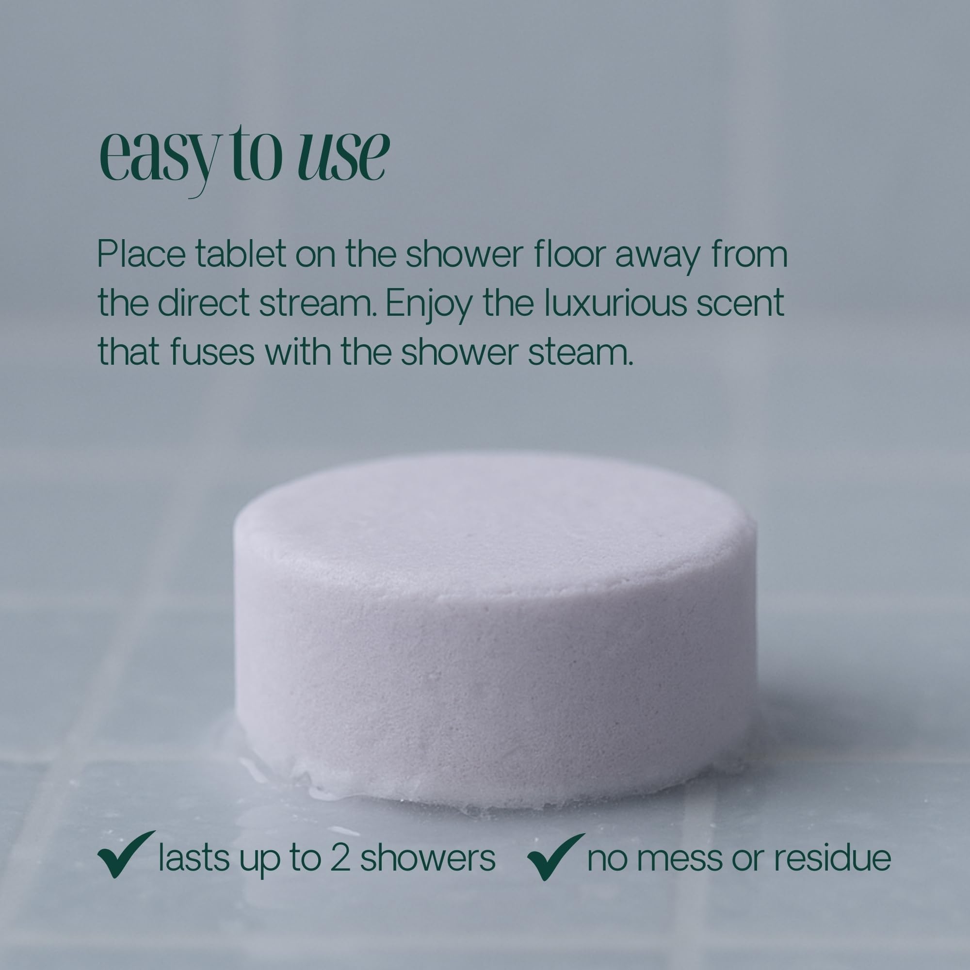 Spa For One steamers in use—aromatic vapors rise in the shower