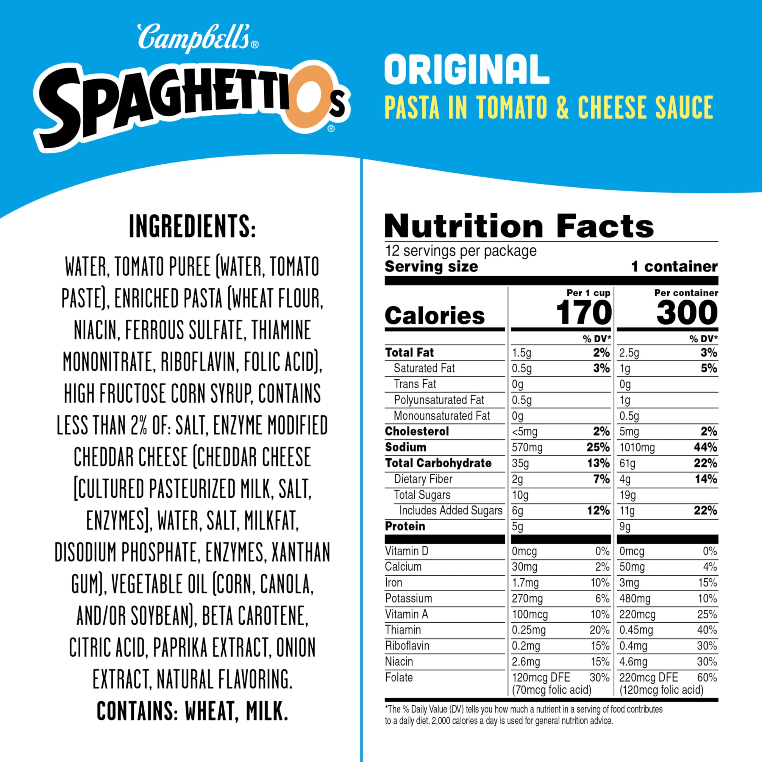 SpaghettiOs Original serving bowl on table, kid-friendly convenience at mealtime.