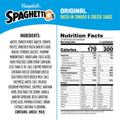 SpaghettiOs Original serving bowl on table, kid-friendly convenience at mealtime.