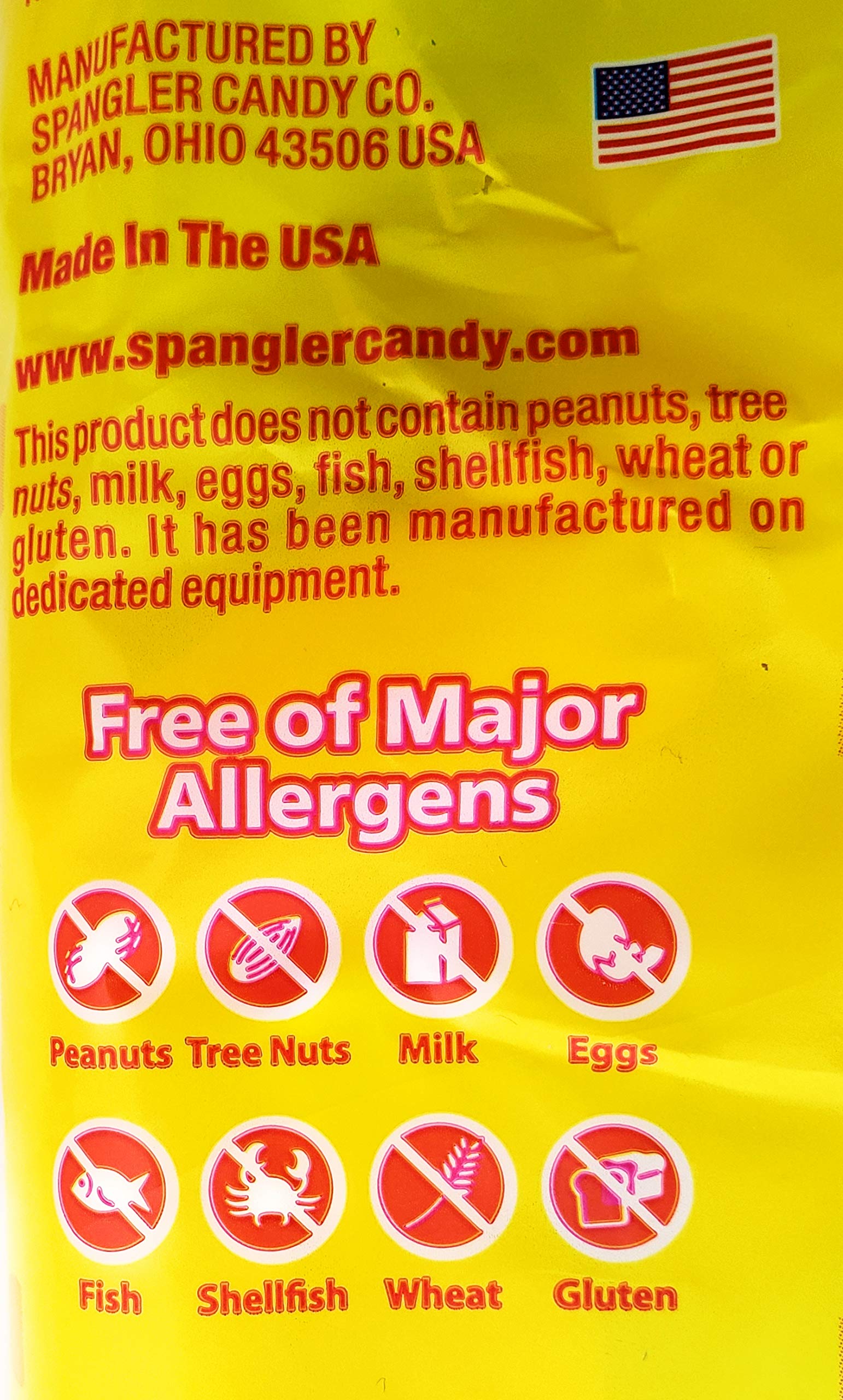 Close-up of egg-shaped marshmallows from Spangler