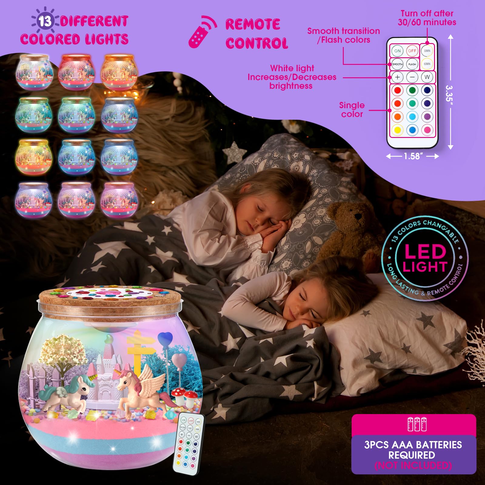 SparkleMe Unicorn Terrarium Kit DIY set makes easy at-home crafts.