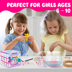 SparkleMe Unicorn Terrarium Kit remote controls 13 lighting options for mood.