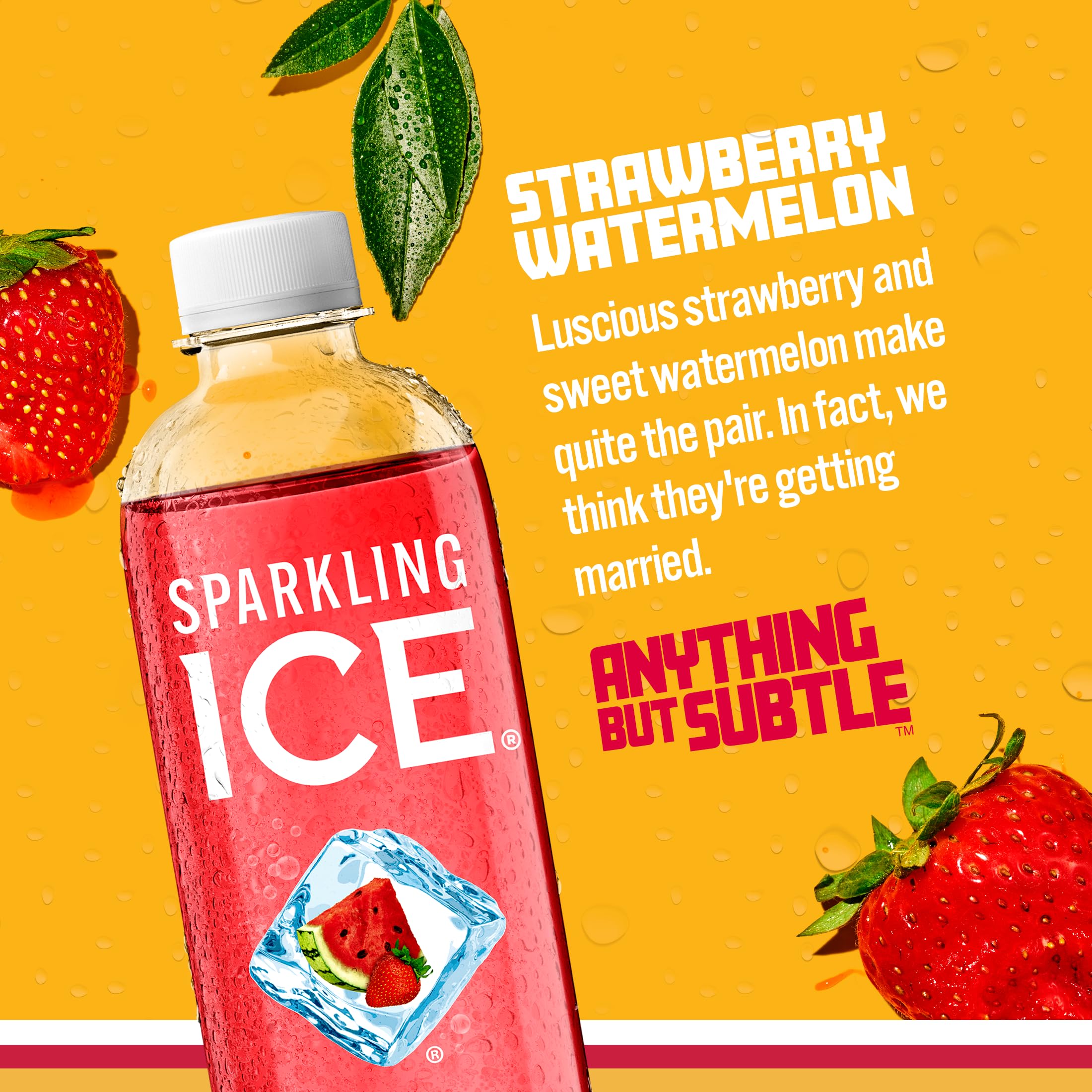 Sparkling Ice bottle label shows natural colors and vitamin boosts.