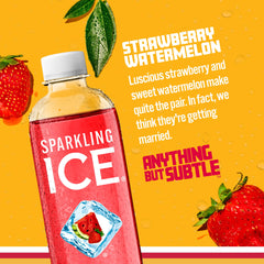 Sparkling Ice bottle label shows natural colors and vitamin boosts.