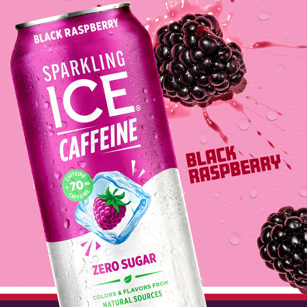Sparkling Ice fizz pour into glass showing refreshing flavor