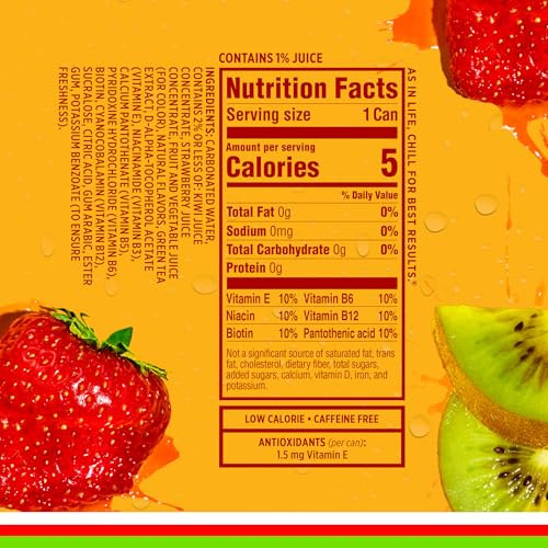 Sparkling Ice Kiwi Strawberry pack display with 10 mini cans for versatile refreshment