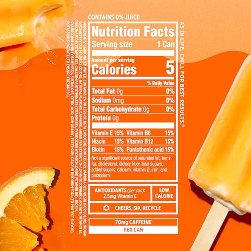 Sparkling Ice Shoppe Orange Cream can highlighting zero sugar and bold flavor.