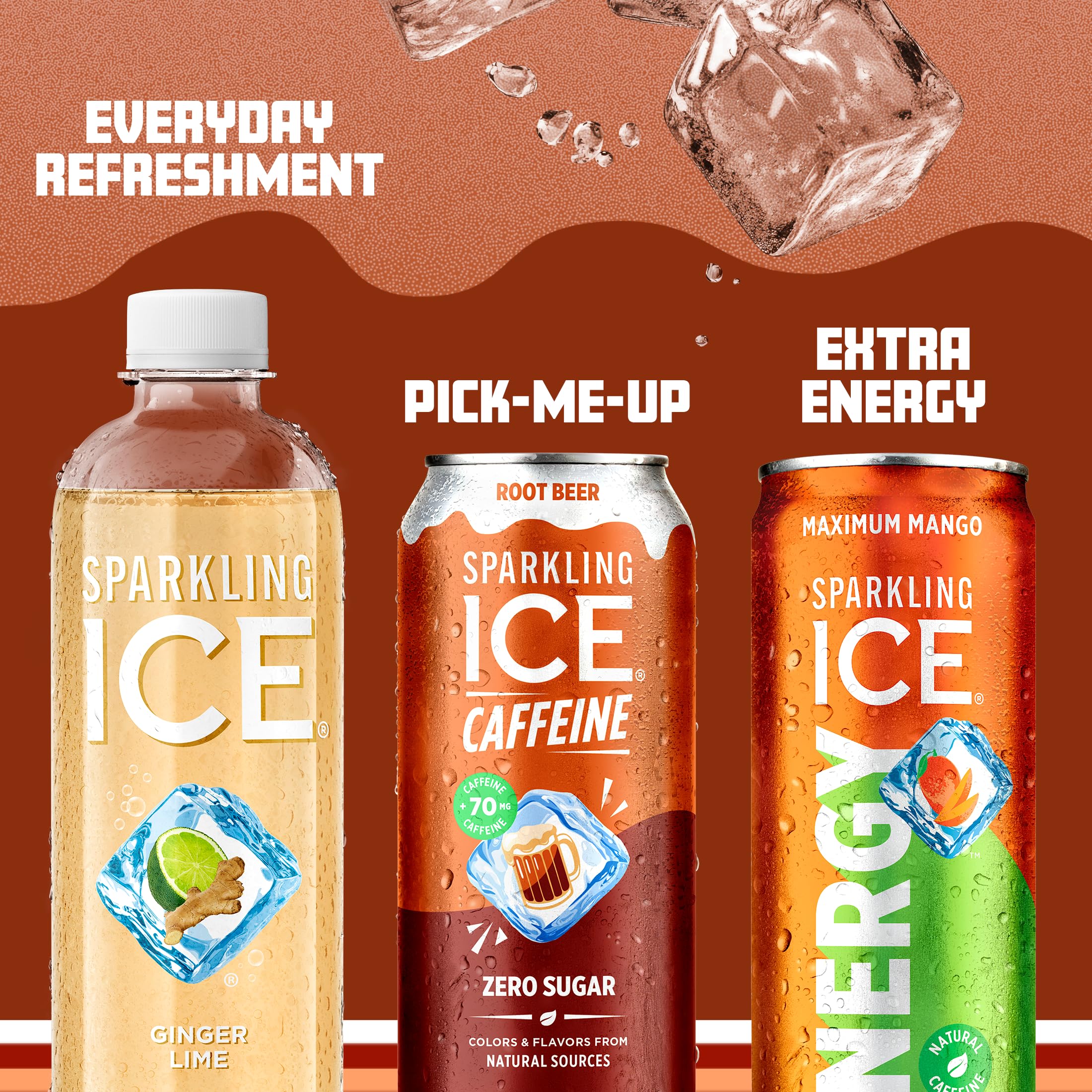 16-ounce can of Sparkling Ice Shoppe Root Beer ready for on-the-go refreshment