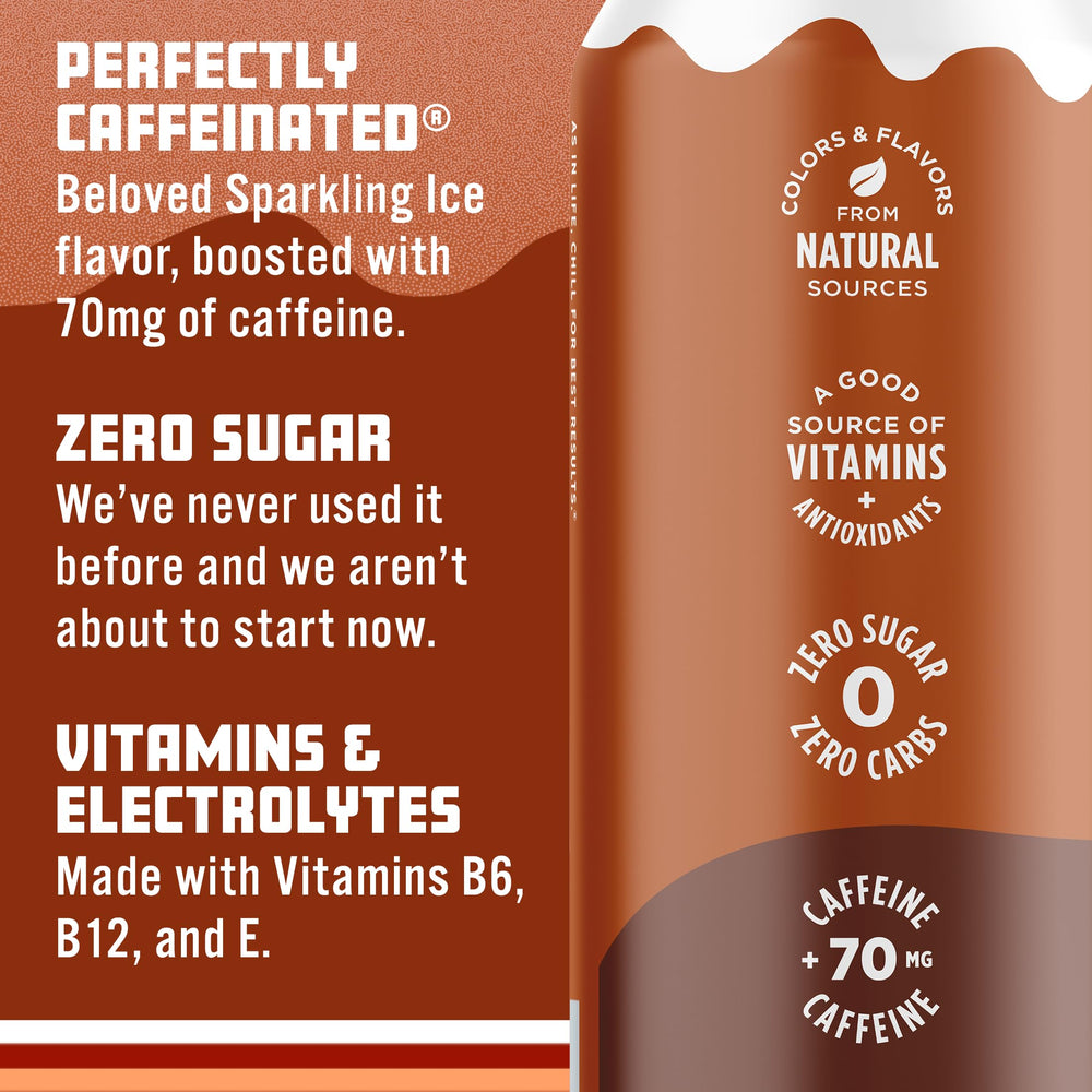 Nutrition panel close-up emphasizing vitamins and antioxidants in Sparkling Ice Shoppe Root Beer