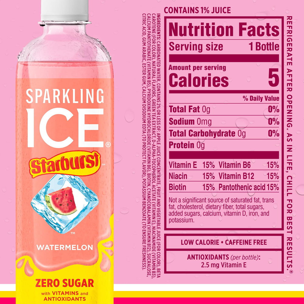 Sparkling Ice STARBURST in 12-count pack ideal for parties.