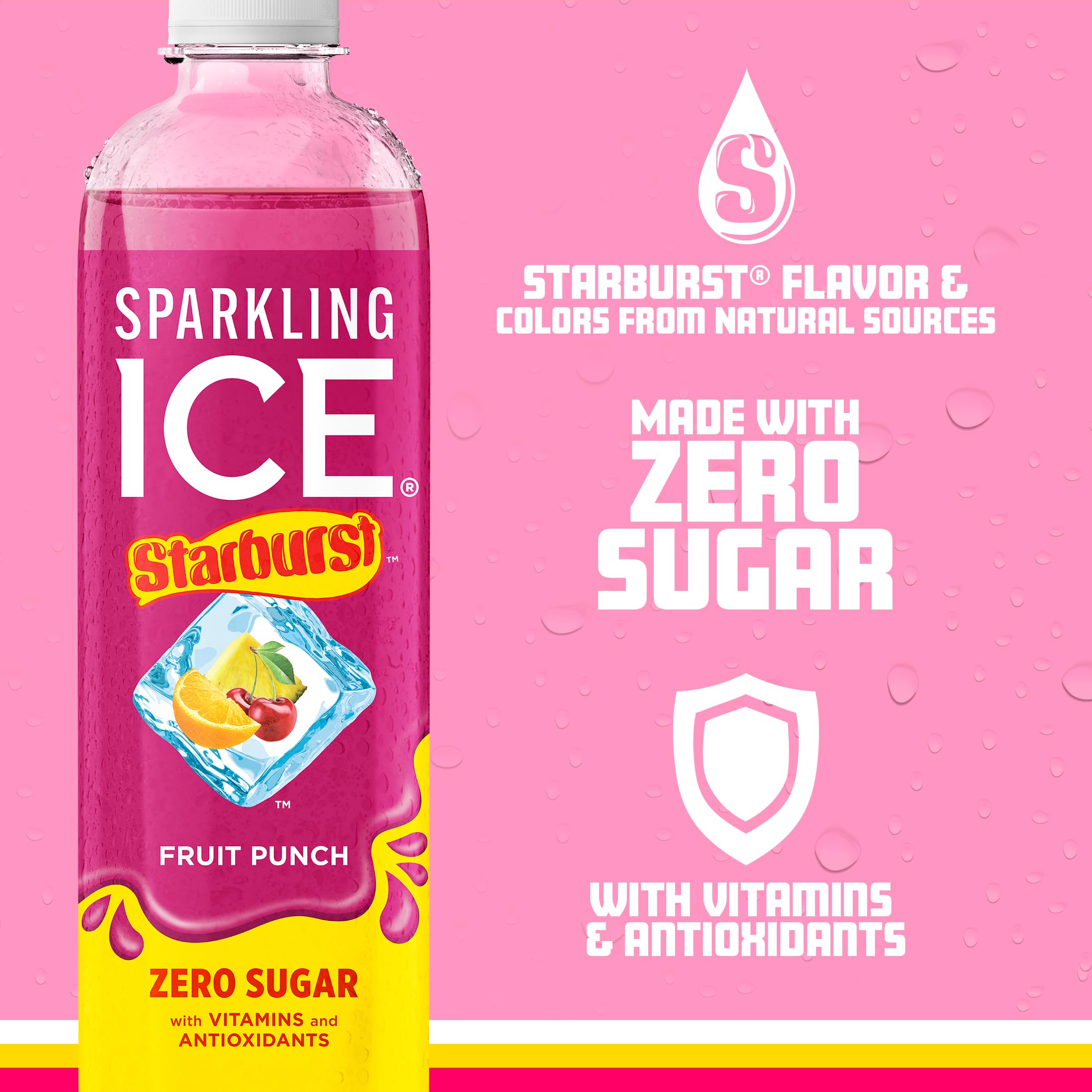 Serving a chilled Starburst fruit punch glass, low calorie option.