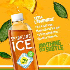 Pack of twelve Sparkling Ice Tea Lemonade bottles ready for sharing.