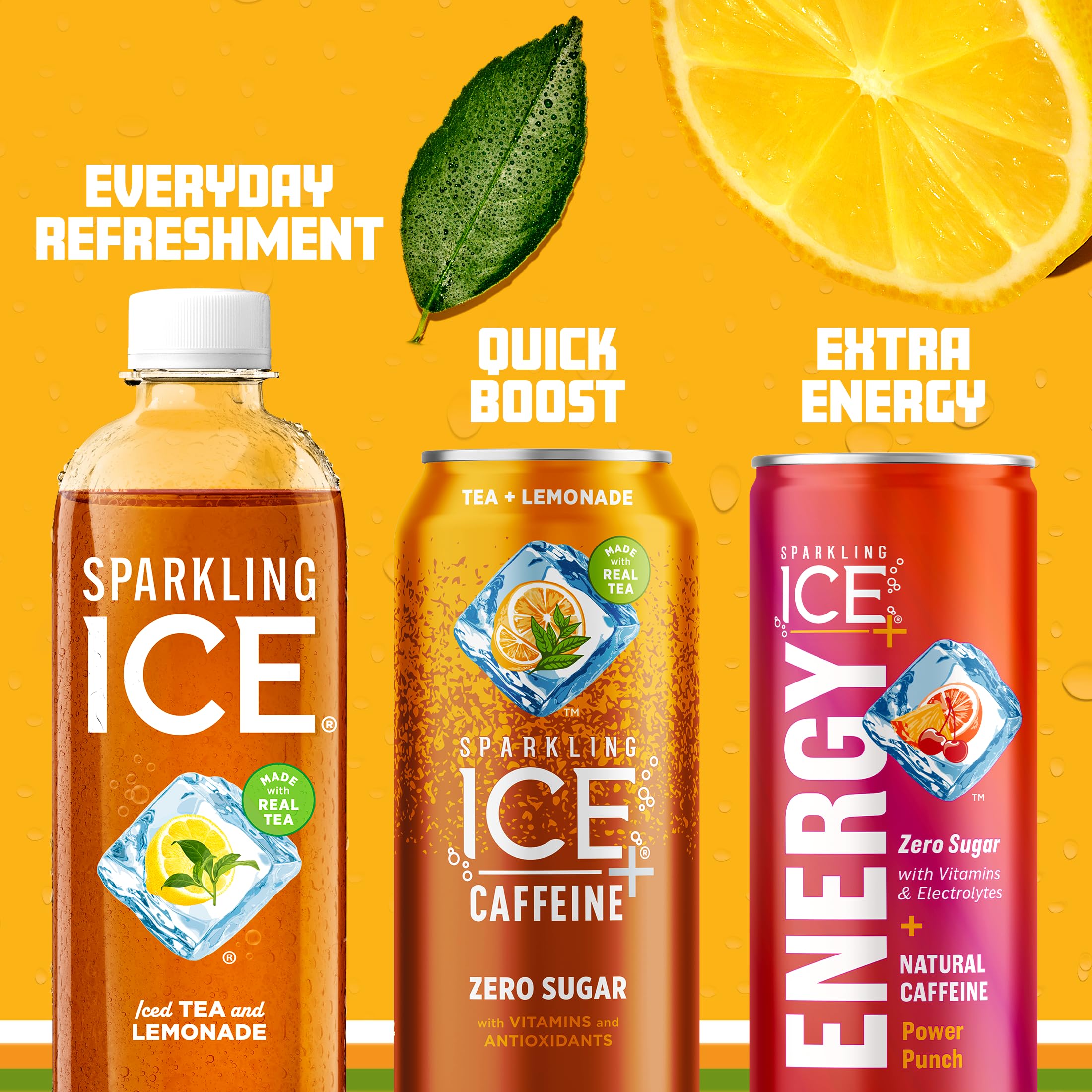 Chilled Sparkling Ice Tea Lemonade on a hot day delivers quick refreshment.