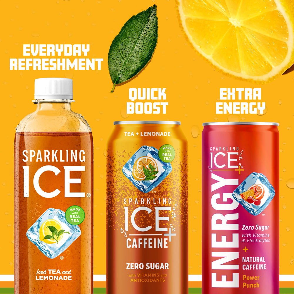 Chilled Sparkling Ice Tea Lemonade on a hot day delivers quick refreshment.