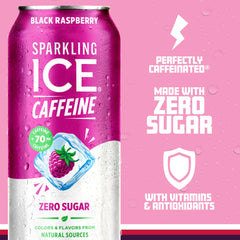 Sparkling Ice zero sugar label emphasizing guilt-free flavor