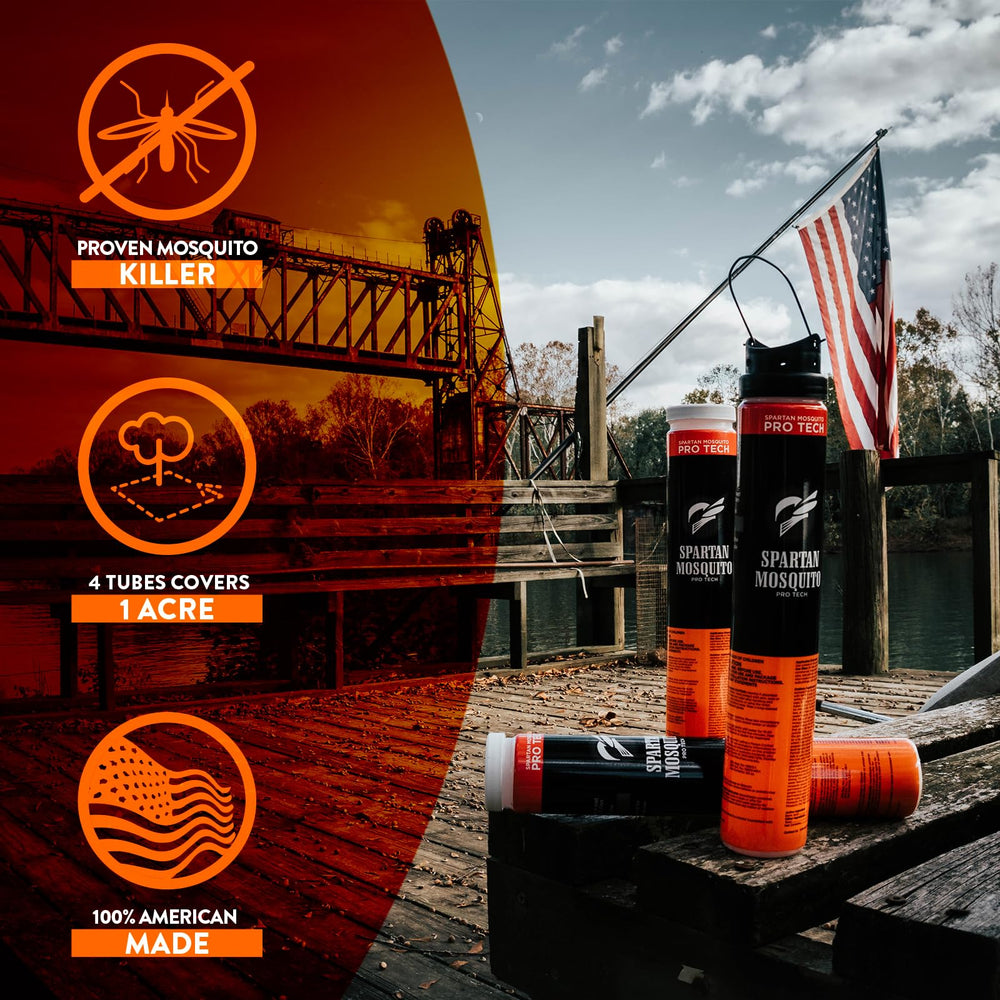 Spartan Mosquito Pro Tech covers up to one acre with four tubes