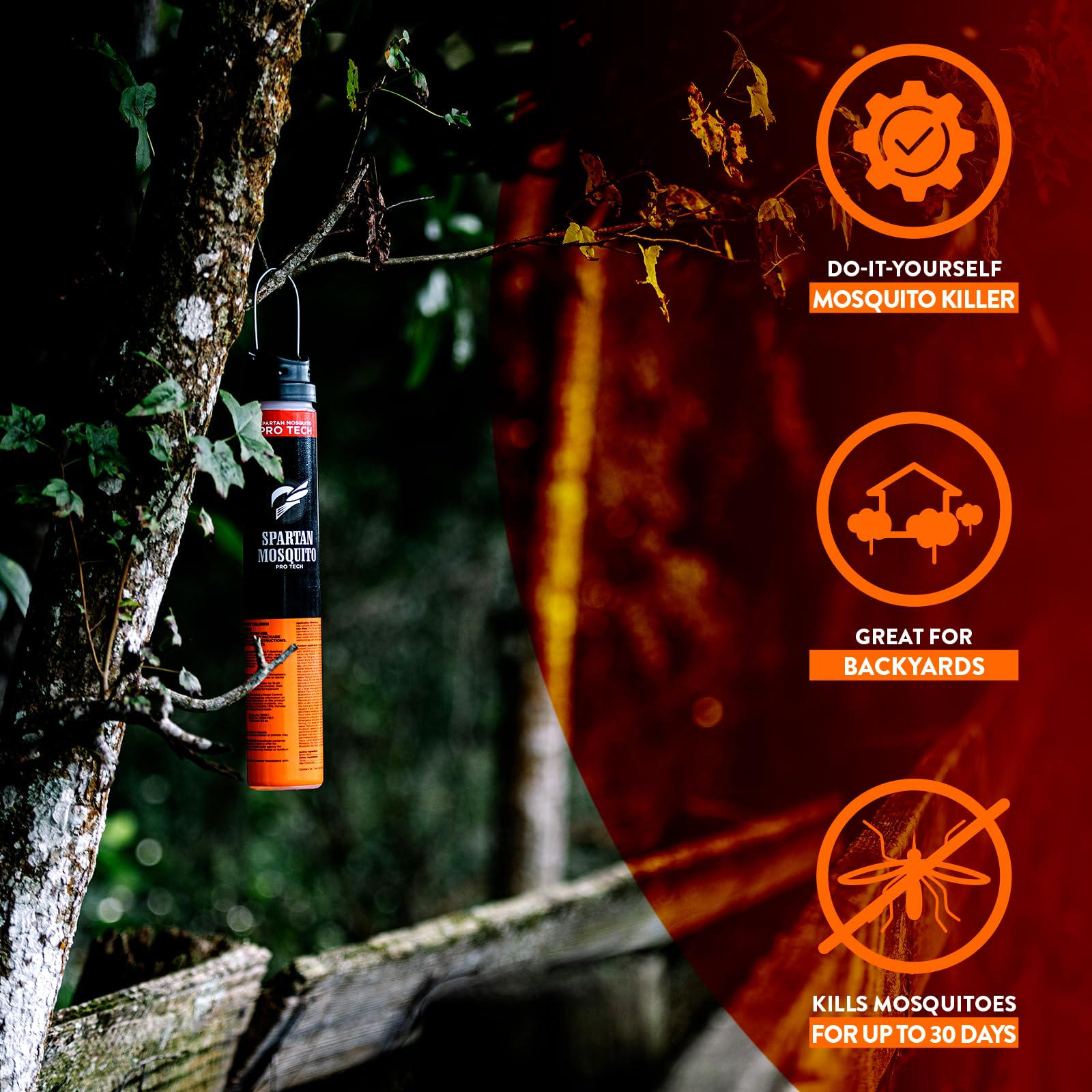 Spartan Mosquito Pro Tech operates without electricity or batteries