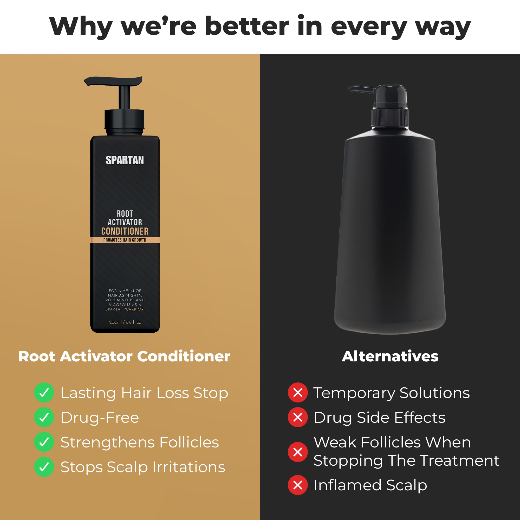 SPARTAN Root Activator Conditioner ingredients hazelnut oil closeup.