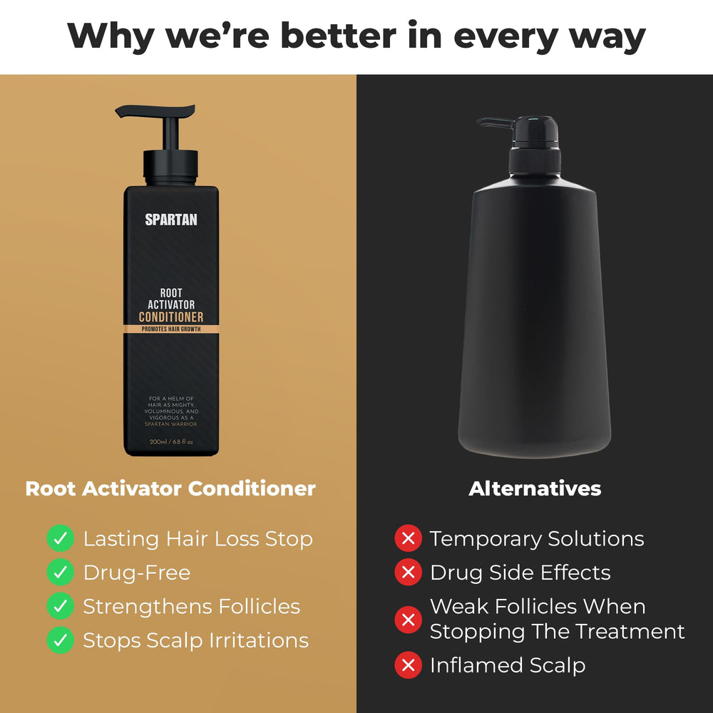 SPARTAN Root Activator Conditioner ingredients hazelnut oil closeup.