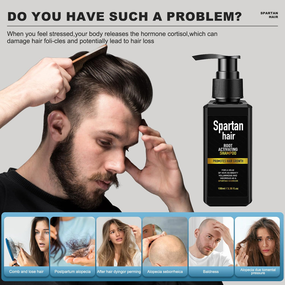 SPARTAN HAIR shampoo dull-hair-revive with nutrient-rich formula revitalizes strands