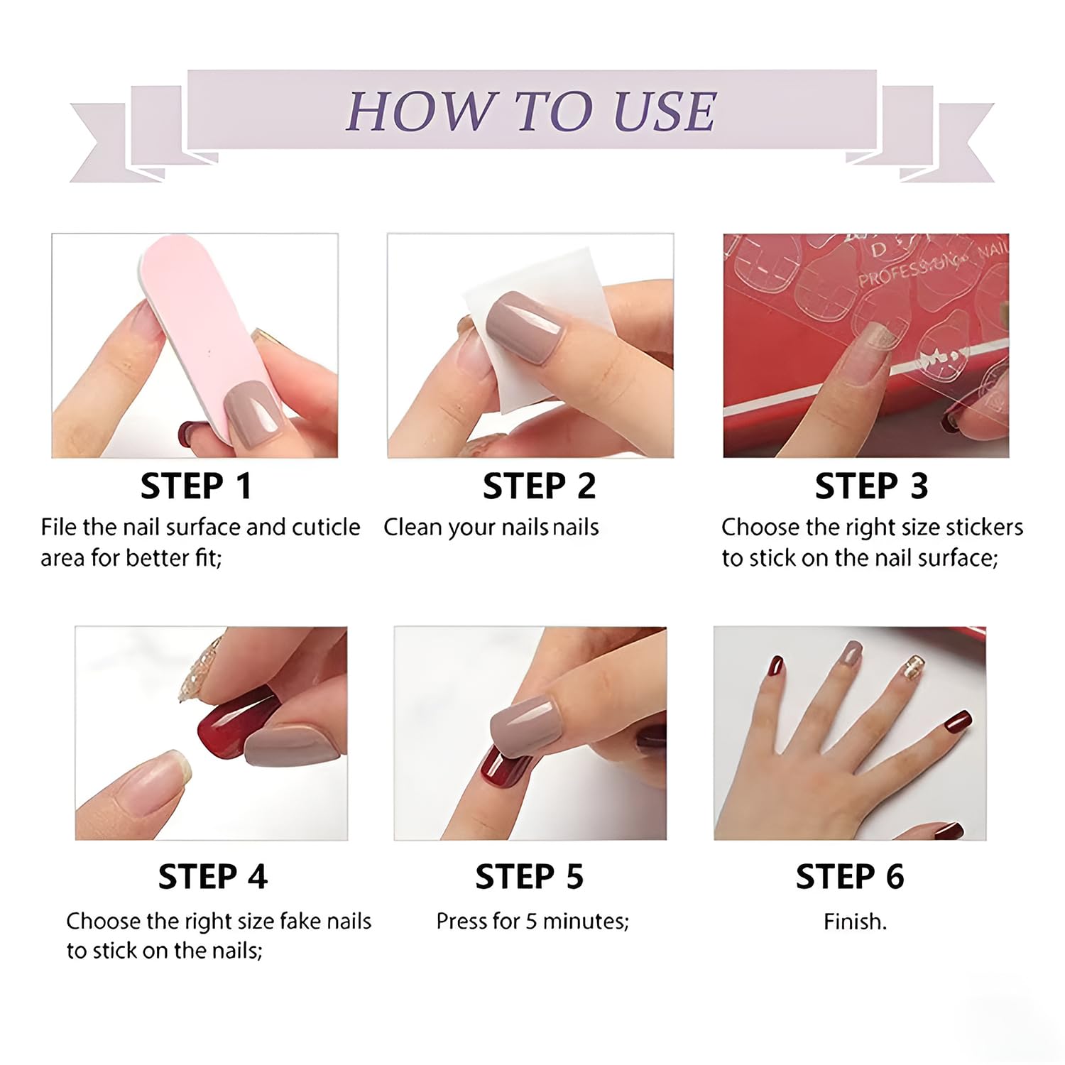 Spebozy easy-apply press-on nails for fast nail style changes