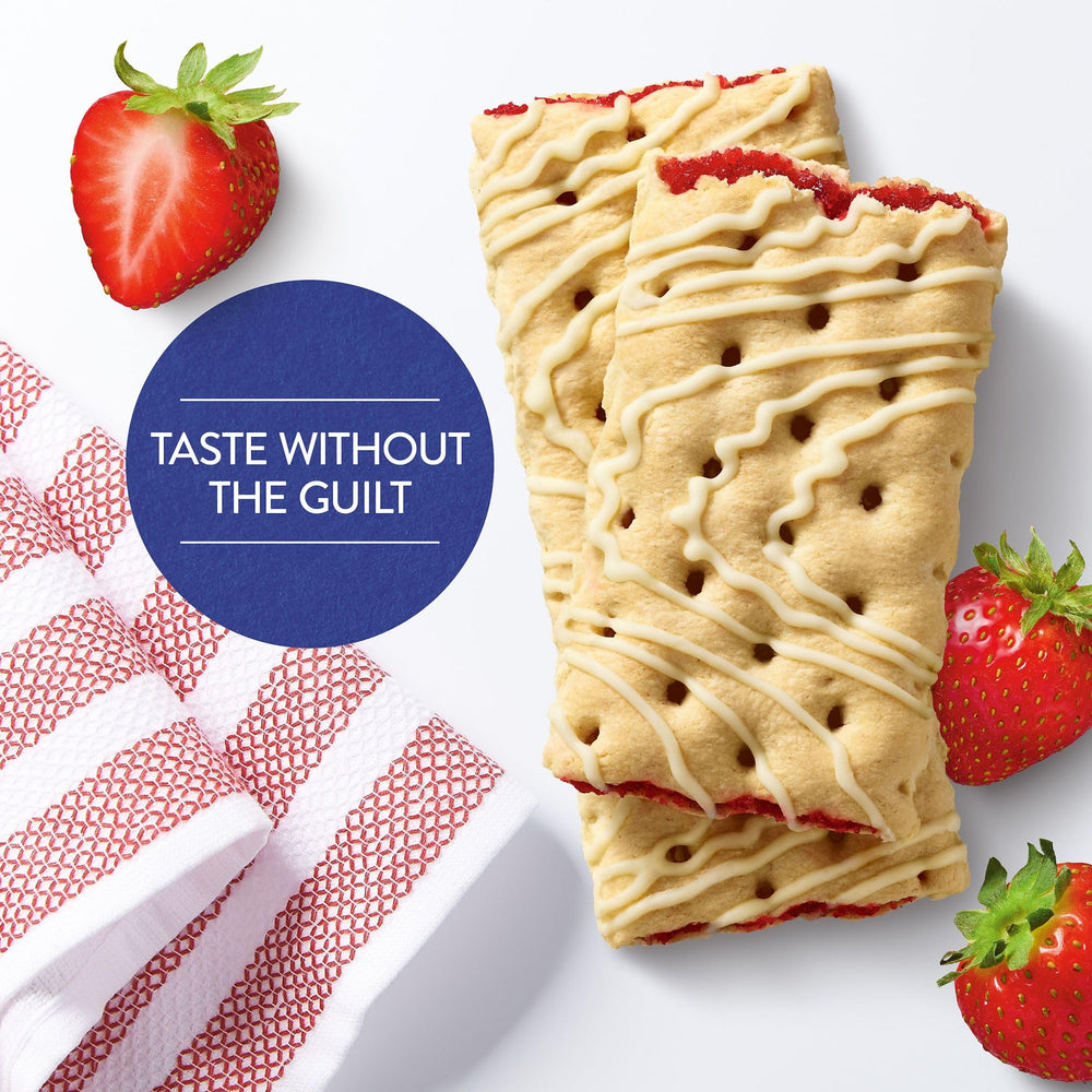 Textured crust closeup of Special K Bar Pastry Crisps Strawberry.