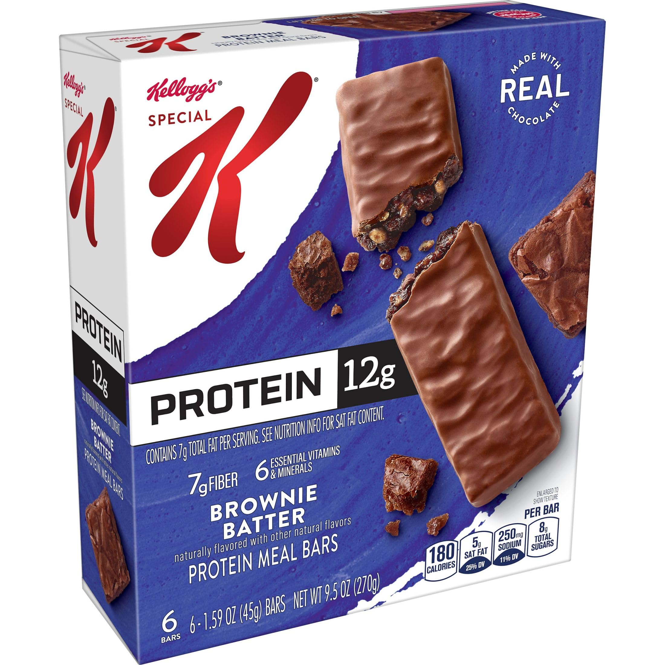Special K Bar Protein Brownie Batter individually wrapped for freshness.