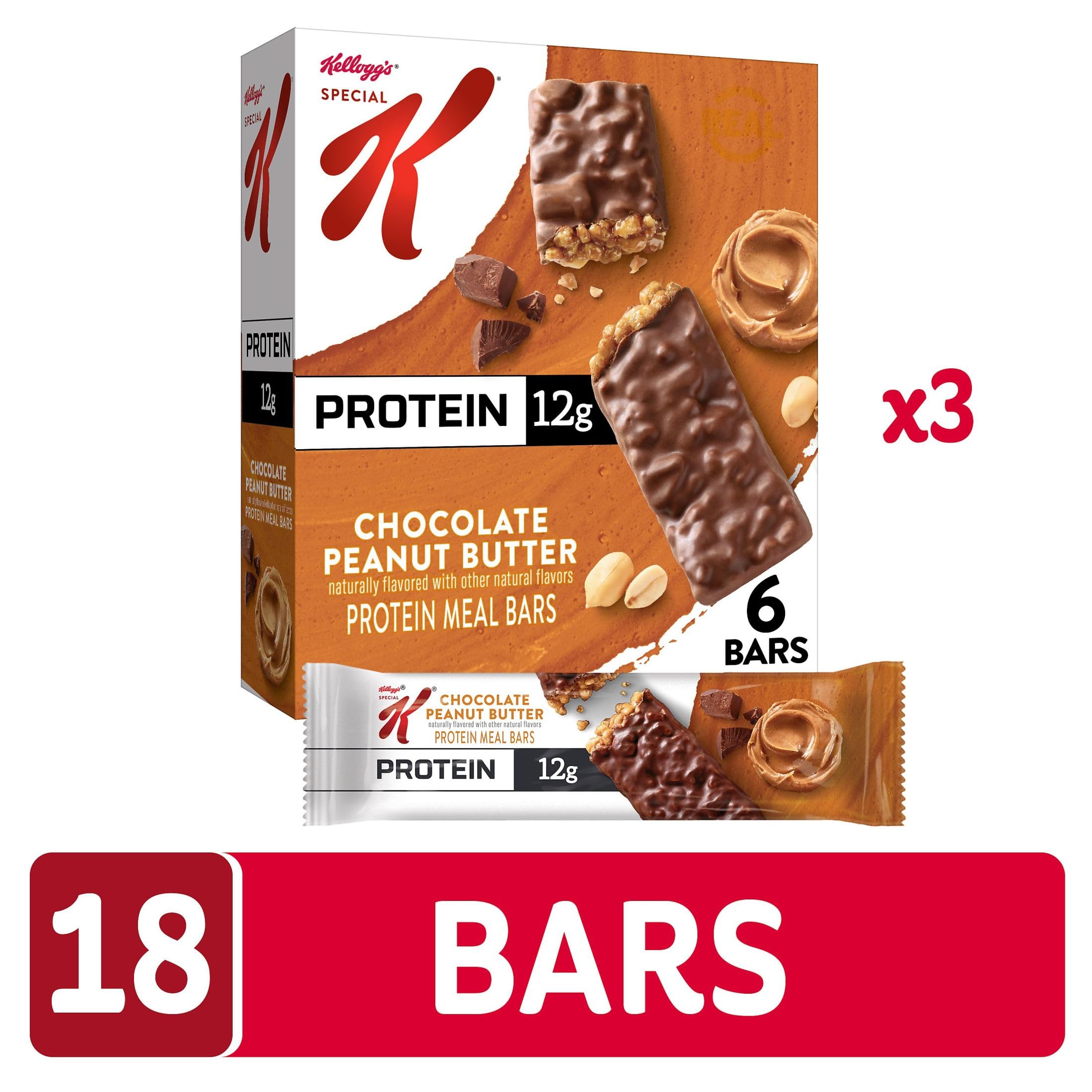Special K Bar Protein Meal three-box case for convenient on-the-go snacking