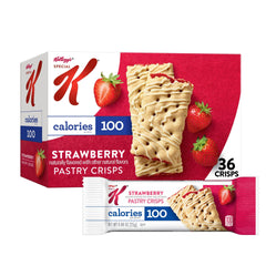 Special K Strawberry Pastry Crisps packaging box for on-the-go snacking.