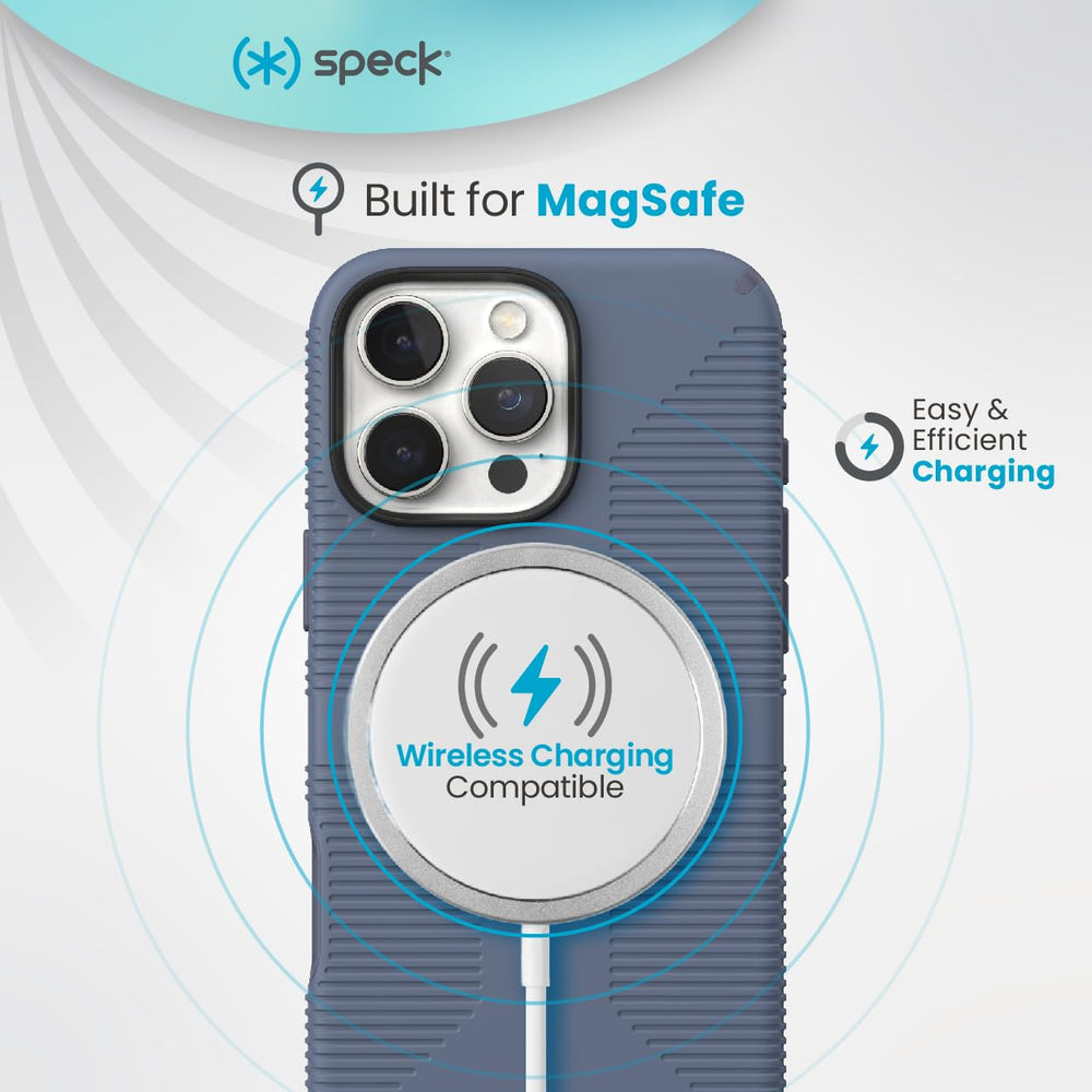 Speck CandyShell Grip Case shows dual-layer construction for rugged defense.