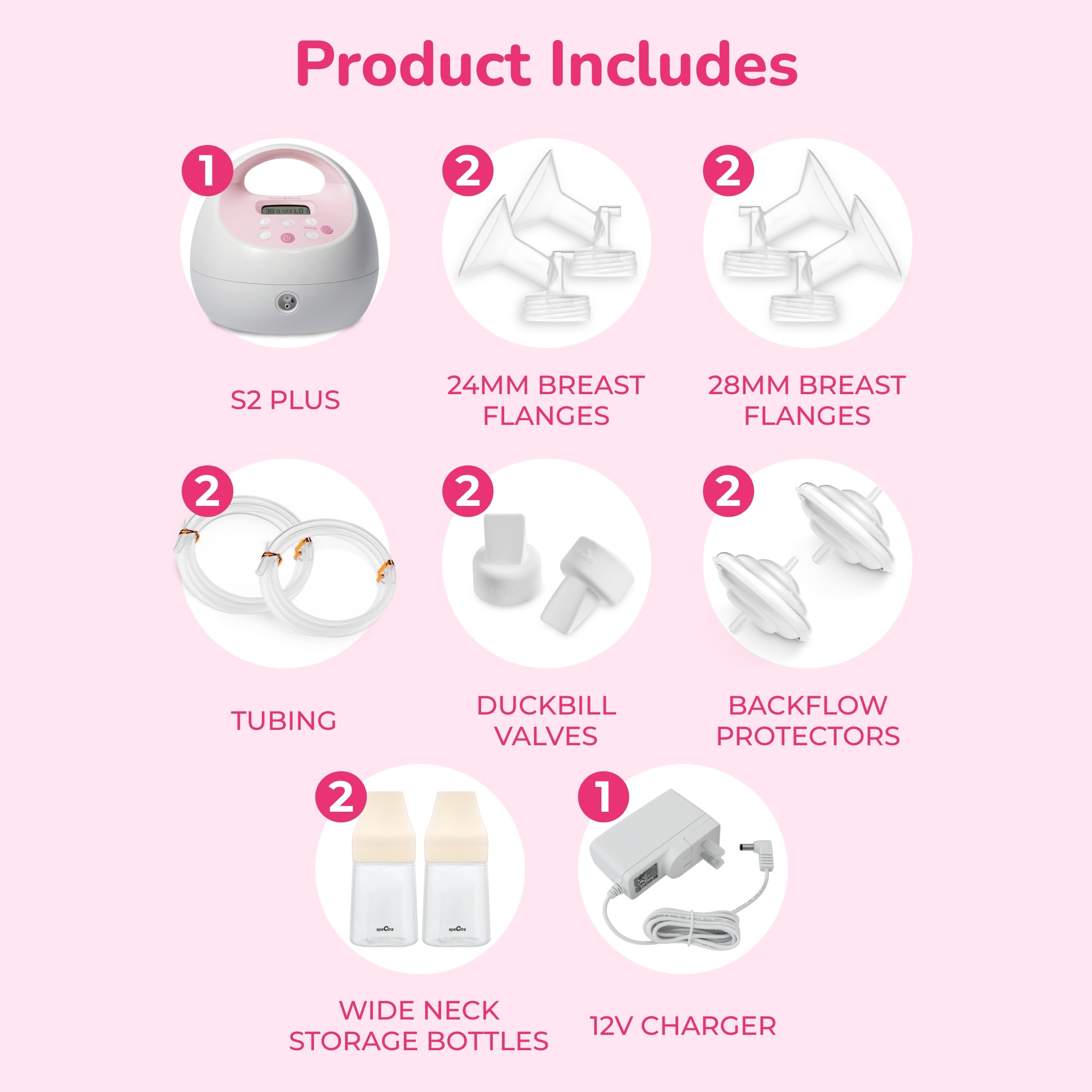 Spectra S2 Plus with comfort suction levels for gentle expression