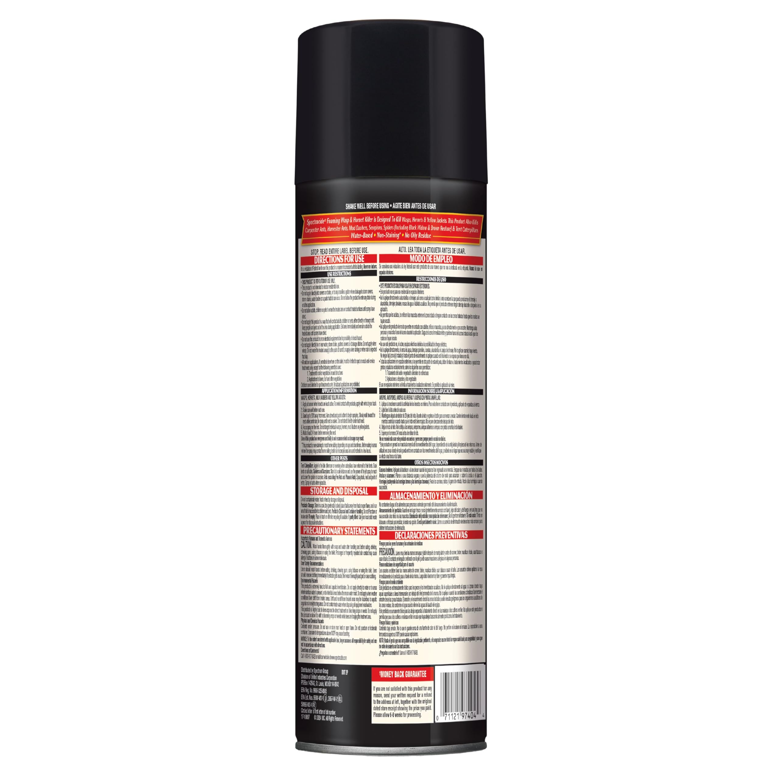 Distance-based outdoor pest control with Spectracide Foaming Wasp & Hornet Killer.