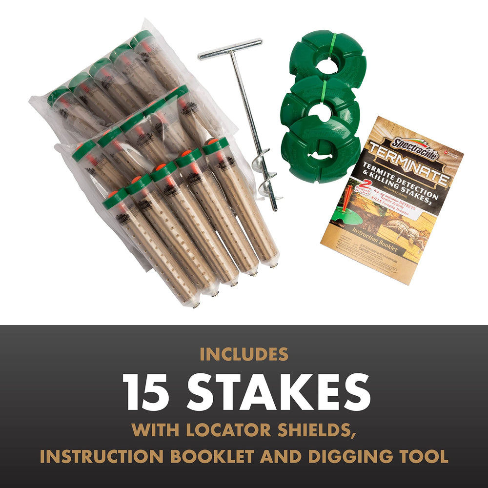 Spectracide Terminate in-ground stake placement by deck or crawl space