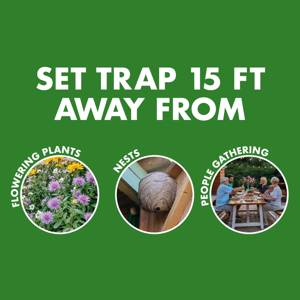 Spectracide Wasp Trap helps reduce pest activity near play areas.