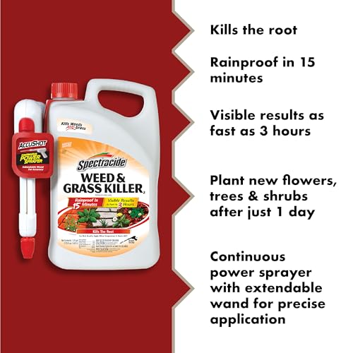 AccuShot sprayer from Spectracide provides continuous battery-powered spraying.
