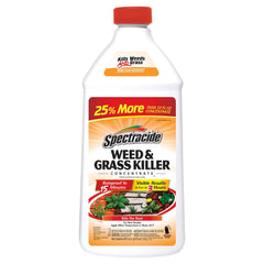 Spectracide weed killer bottle pour for precise spot treatment on patios.