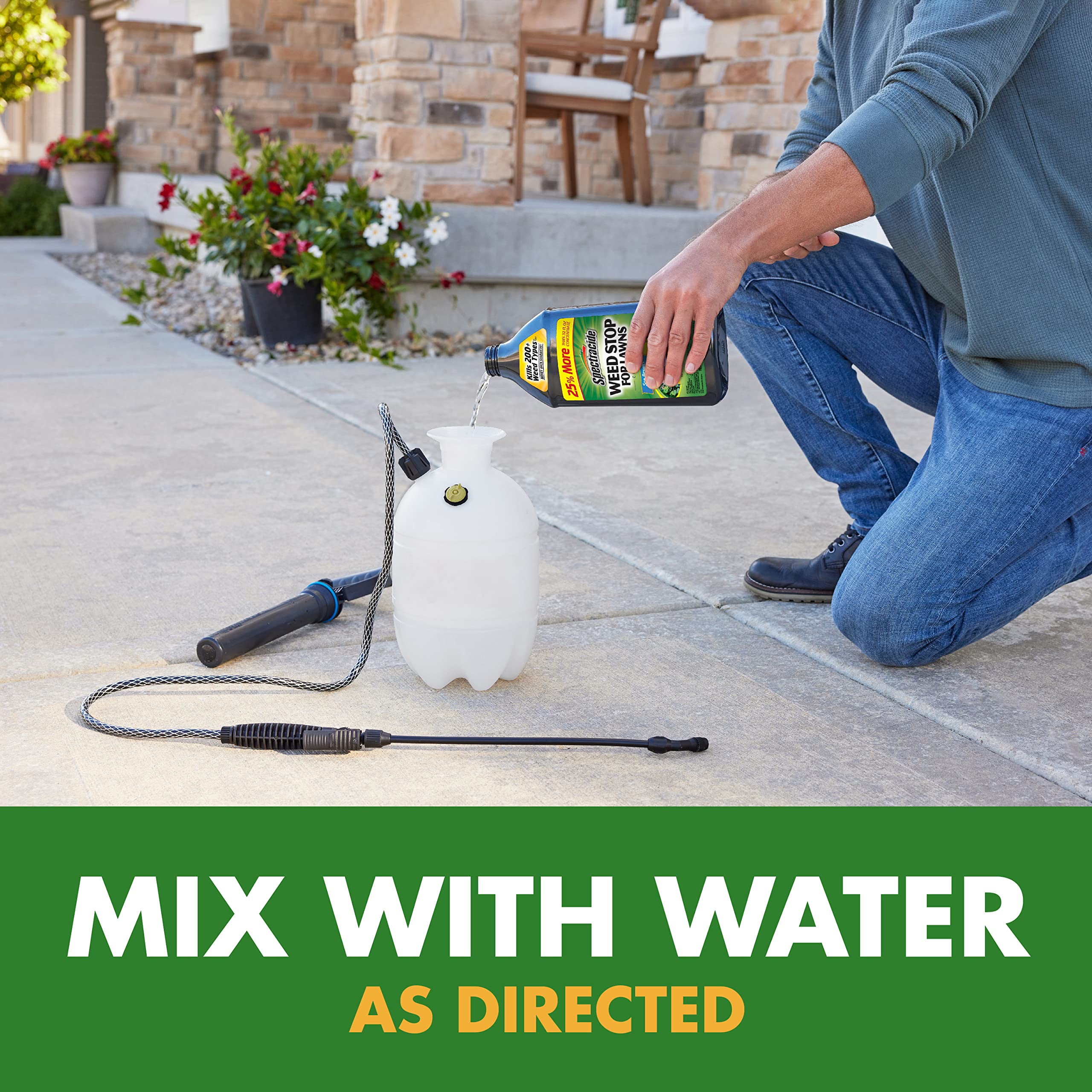 Spectracide Weed Stop for Lawns targets dandelions and broadleaf weeds in lawns.