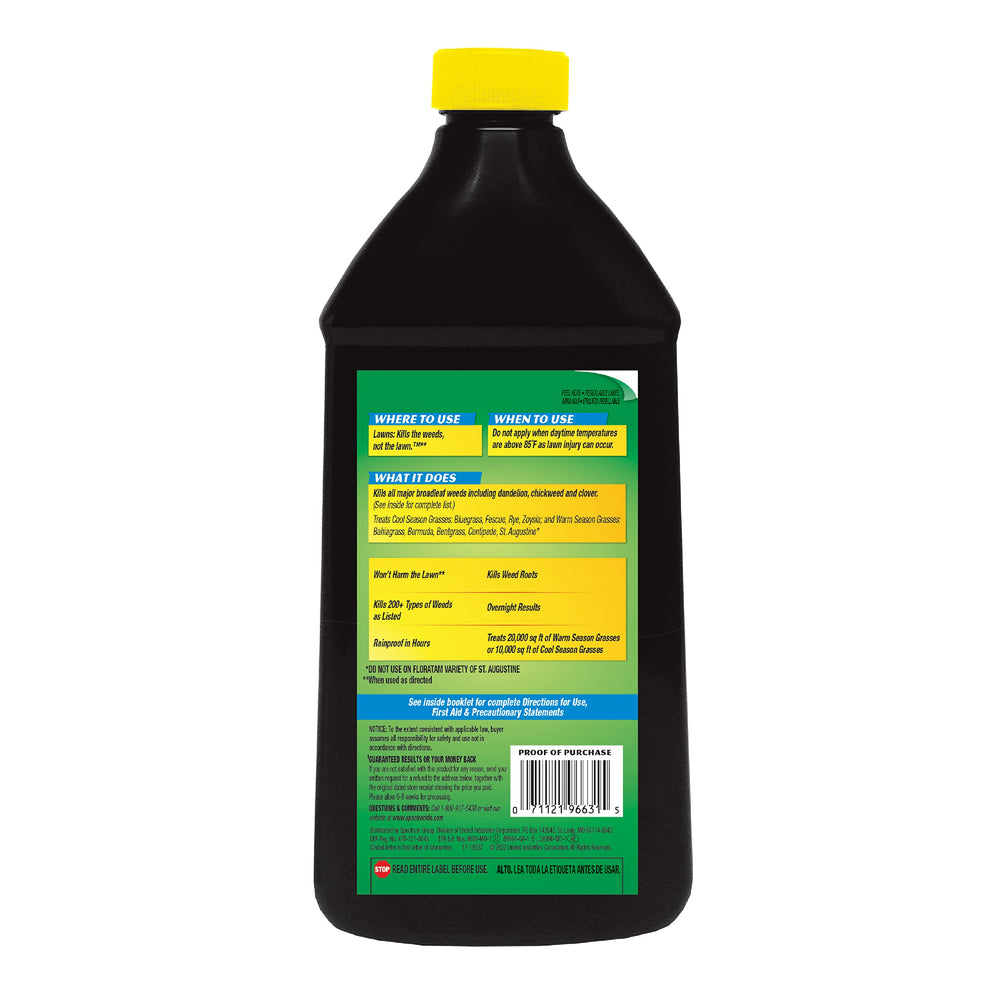 Spectracide Weed Stop remains effective after rainfall within six hours.