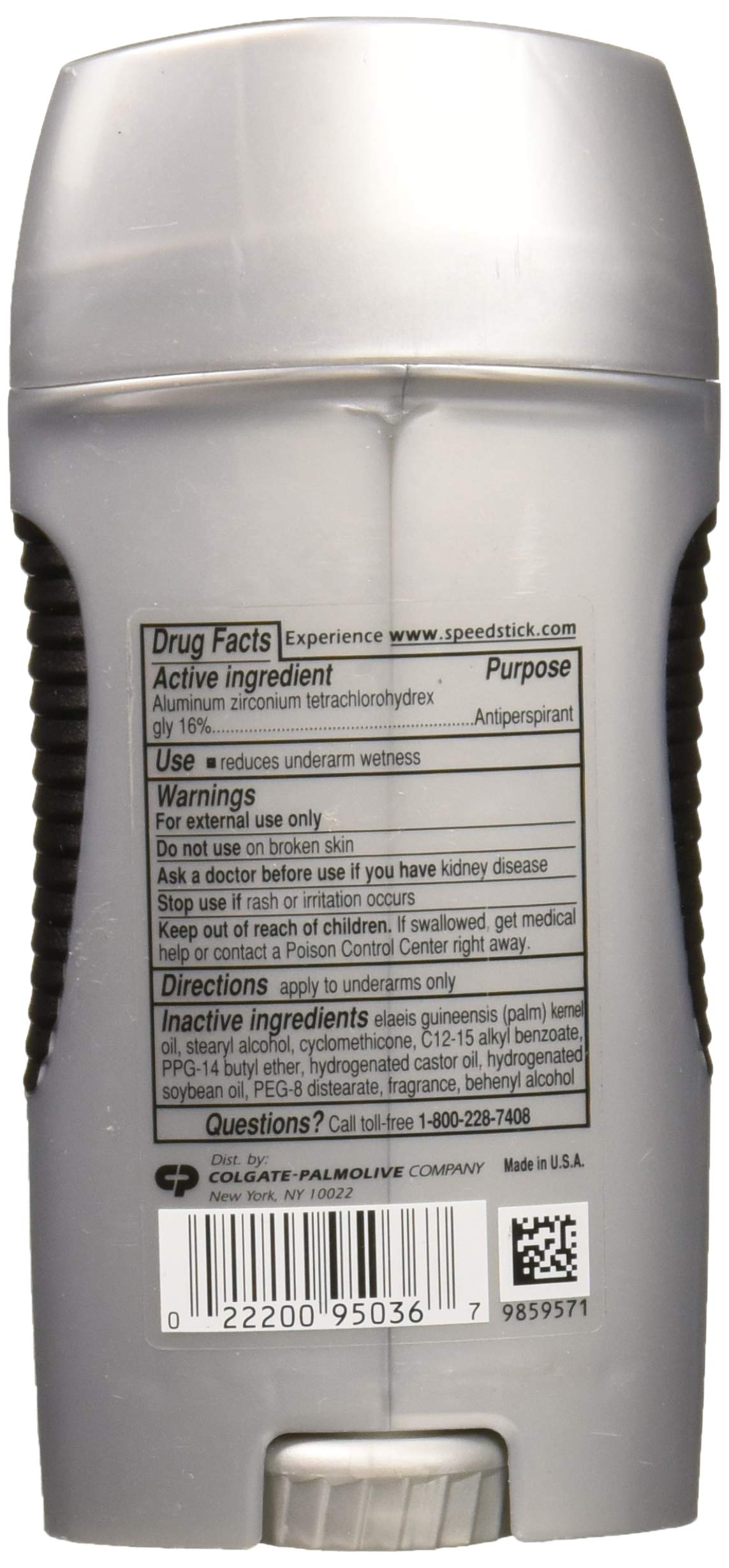 Speed Stick Original underarm application delivers a smooth feel and 48 hours protection.