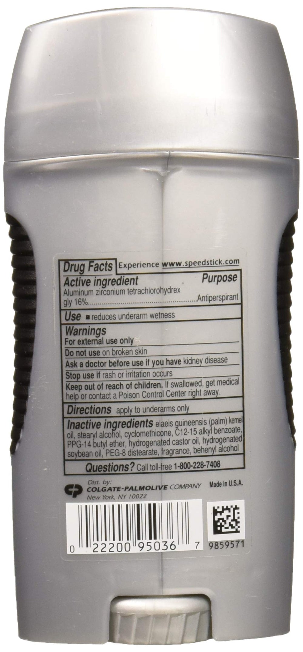 Speed Stick Original underarm application delivers a smooth feel and 48 hours protection.